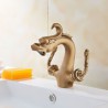 Double Handle Basin Sink Faucet Hot&Cold Tap in Antique Bronze