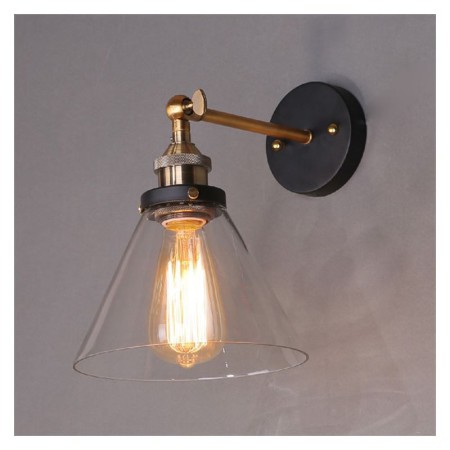 Creative Glass Funnel Single Head Wall Light by American Sconce Village