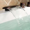 ORB Tub Fuacet Deck Mount Waterfall Bathtub Tap Elegant