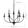 Elegant Creative Light Warmth Lighting Dining Room Light Classical Farmhouse Candle Chandelier