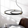 2 Rings LED Circle Pendant Light Fixture