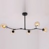 Drop Light 5 Heads Loft American Countryside Vintage Plating Pendant Lamp for Indoor House Decorate