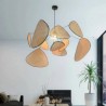 Natural Simple Hand Weaved Woven Bamboo Pendant Light For Bedroom