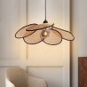 Natural Simple Hand Weaved Woven Bamboo Pendant Light For Bedroom