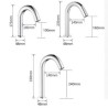 Stainless Steel Basin Faucet with Infrared Motion Sensor (Cold Water)