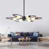 6-Light Classic Petals Ceiling Hanging Light Kitchen Dining Room Rustic Chandelier