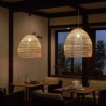 Rattan Hanging Light For Kitchen Farmhouse Hand-Woven Pendant Light