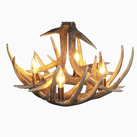 Rustic Cascade Small Farmhouse Chandelier with 4-light Fixture