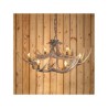 6 Light Dining Room Living Room Bedroom Ceiling Light Rustic Cascade Chandelier Lighting Artistic