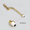 Brass Gold Bathroom Basin Waste Bottle Trap with Click-Clack Sink Drain