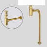 Brass Gold Bathroom Basin Waste Bottle Trap with Click-Clack Sink Drain