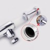 Chrome-Plated Bathroom Basin Waste Bottle Trap with Click-Clack Sink Drain