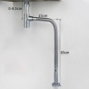 Chrome-Plated Bathroom Basin Waste Bottle Trap with Click-Clack Sink Drain