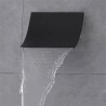 Wall Mount Bathtub Spout with Black Waterfall