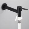 Black White Antifreeze Single Cold Water Faucet For Mop Pool Stainless Steel Faucet