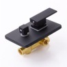 Matte Black Shower Valve Solid Brass Shower Valve 2 Outlets