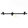 Shower Slide Bar Adjustable Round Wall Mount Black