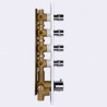 Chrome Thermostatic Shower Valve Solid Brass Shower Valve