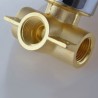 Solid Brass 1 Outlet Mixing Shower Valve in the Shape of a Lollipop