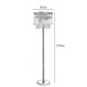 Circle Column Glass Floor Standing Lamp Modern Luxury Long Standing Lamp