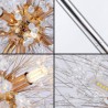 Luxury Marble Bedroom Living Room Standing Lamp Nordic Crystal LED Dandelion Floor Lamp