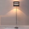 Reading Floor Light With Foot Switch Modern Black Striped Floor Lamp