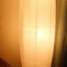 Contractile Style Standing Lamp For Bedrooms With White Paper Shade