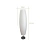 Contractile Style Standing Lamp For Bedrooms With White Paper Shade