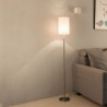 Simple Design Tall Reading Pole Lamp Standing Light Silver Modern Standing Lamp