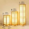 Wooden Floor Standing Lamp Square Cuboid Lantern Table Lamp