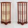 Bedroom Study Floor Standing Lighting Classical Lantern Wooden Large Floor Lamp