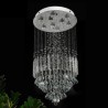 Flush Mount Ceiling Light Fixtures For Spiral Staircase Luxury Crystal Raindrop Chandeliers