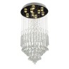 Flush Mount Ceiling Light Fixtures For Spiral Staircase Luxury Crystal Raindrop Chandeliers