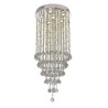 Raindrop Crystal Chandelier Large Flush Mount Ceiling Light Fixture For Entryway Foyer Staircase