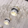 Raindrop Crystal Chandelier Large Flush Mount Ceiling Light Fixture For Entryway Foyer Staircase