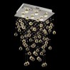 For Living Room, Modern Crystal Chandelier Flush Mount Ceiling Light