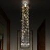 Modern Crystal Flush Mount Ceiling Light Fixtures For Entryway Corridor Luxury Large Chandelier