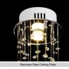 Modern Crystal Flush Mount Ceiling Light Fixtures For Entryway Corridor Luxury Large Chandelier