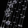 Modern Crystal Flush Mount Ceiling Light Fixtures For Entryway Corridor Luxury Large Chandelier