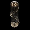 Raindrop Crystal Chandelier Flush Mount Ceiling Light For Living Room