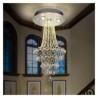 For Duplex Stairs, Modern Crystal Chandelier Contemporary Elegant Ceiling Light Fixture