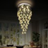 For Living Stairway Hallway, Modern Crystal Chandelier Lighting Flush Mount Ceiling Lamp