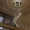 Elegant Raindrop Crystal Chandelier Ceiling Light for Living Room Hallway Stairway Foyer