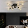 Crystal LED Ceiling Light For Living Room Bedroom Copper Ceiling Lamp