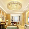 LED Flush Mount Round Crystal Ceiling Light Living Room Lobby European Style