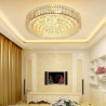 LED Flush Mount Round Crystal Ceiling Light Living Room Lobby European Style