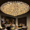 Bedroom Living Room European Style Crystal Flush Mount Round Shape Ceiling Light