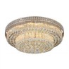 Round LED Flush Mounted Bedroom Dining Room Modern LED Crystal Chandelier