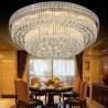 Round LED Flush Mounted Bedroom Dining Room Modern LED Crystal Chandelier