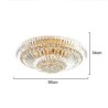 Living Room Hotel Lobby Modern Simple LED Flush Mounted Crystal Round Lighting